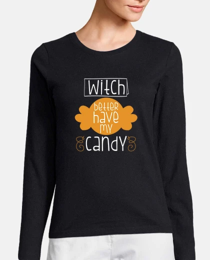 Tee-shirt mieux vaut mon bonbon-halloween