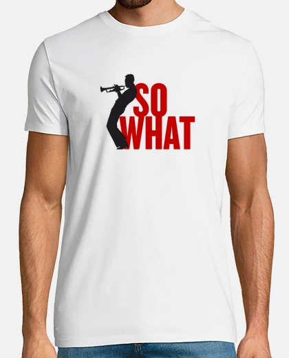 T-shirt miglia davis quindi what rosso. tromba jazz. uomini