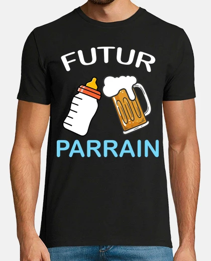 T-shirt miglior futuro padrino nascita figliocc