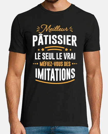 T-shirt miglior pasticcere attento alle imitazioni