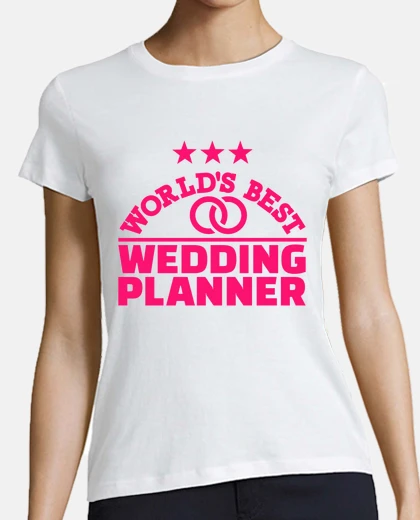 T-shirt miglior wedding planner del mondo