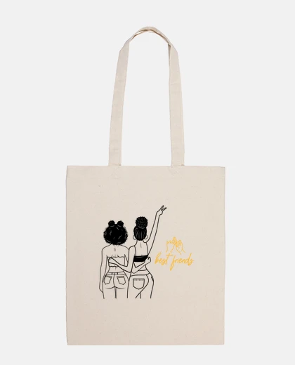 Borsa migliori amici - razza mista afro bff