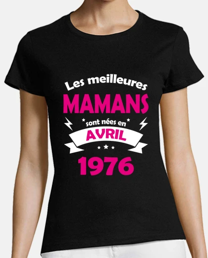 T-shirt migliori mamme di aprile 1976