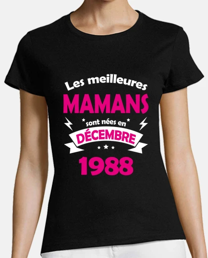 T-shirt migliori mamme di dicembre 1988