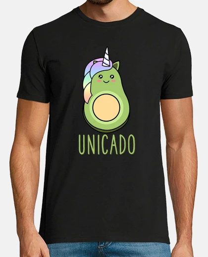 Tee-shirt mignon drôle avocat licorne unicado arc en ciel magique kawaii