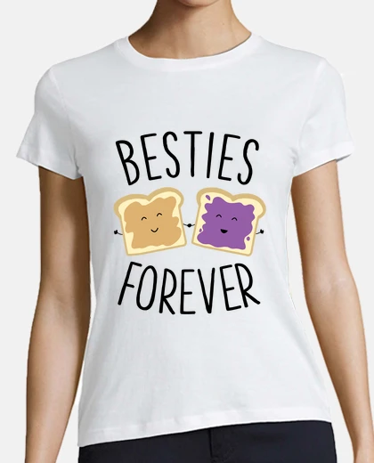 Tee-shirt mignon drôle de gelée de beurre d'arachide besties pour toujours meilleurs friends