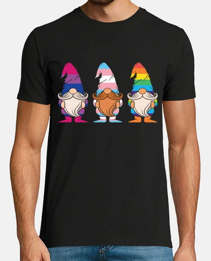 Tee-shirt mignon gnomes elfe lgbtq arc en ciel lg
