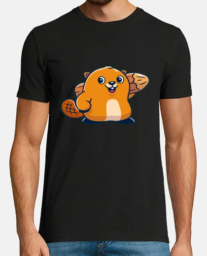 Tee-shirt mignon petit castor