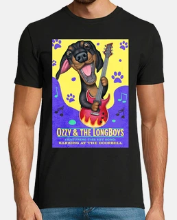 mignon chien doxie teckel avec guitare