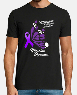 Migraine Awareness Not Just A Headache Purple Ribbon Warrior Butterfly Gift