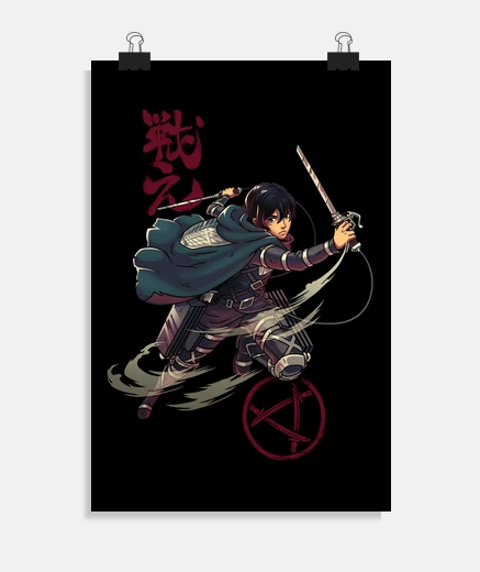 Poster mikasa attack on titans