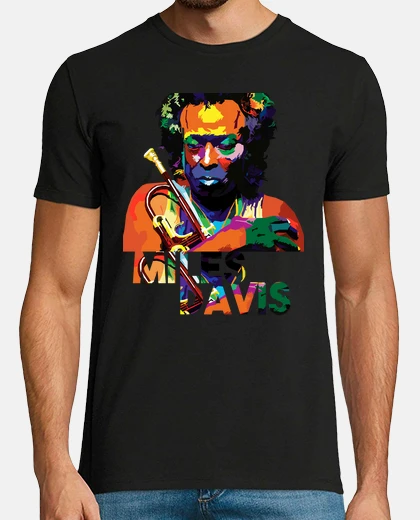 Camiseta Miles Davis. Playera de manga corta