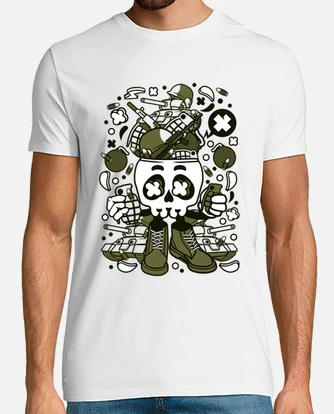 Cartoon skull outlet t shirt