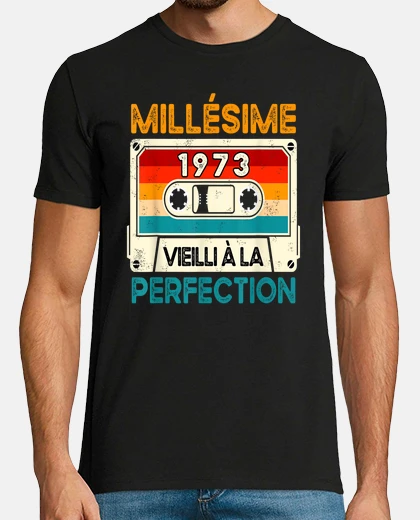 Tee-shirt Millésime 1973 Cadeau 50 Ans Homme Anni