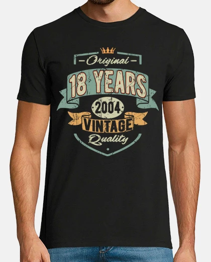 Tee-shirt millésime 2004 - 18 ans