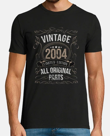 Tee-shirt millésime 2004 anniversaire pièces d39o