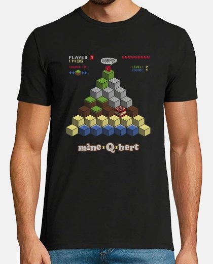 T-shirt mine qbert