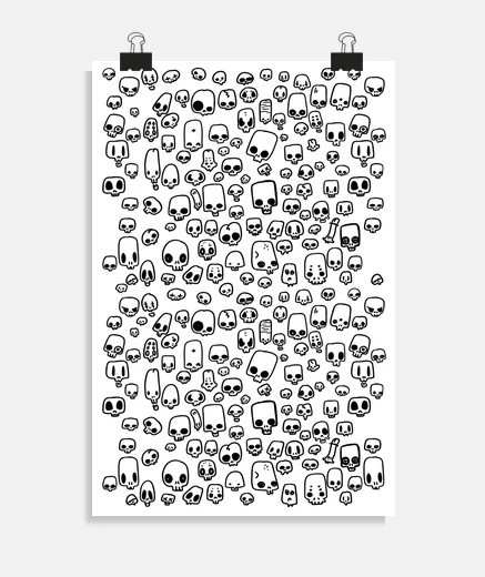 Poster mini crânes