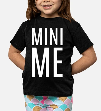 Mini me white kids t shirt tostadora