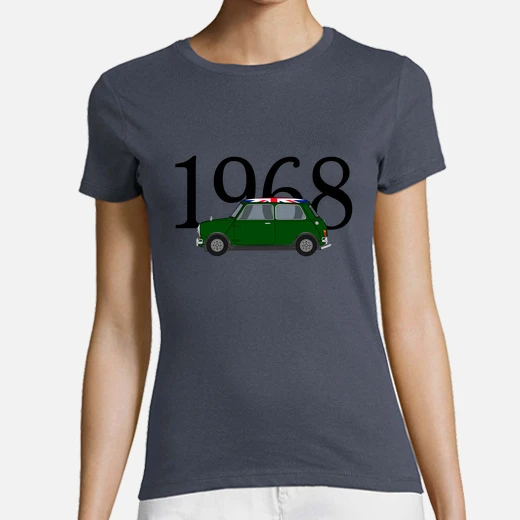 mini verde 1968. mujer,