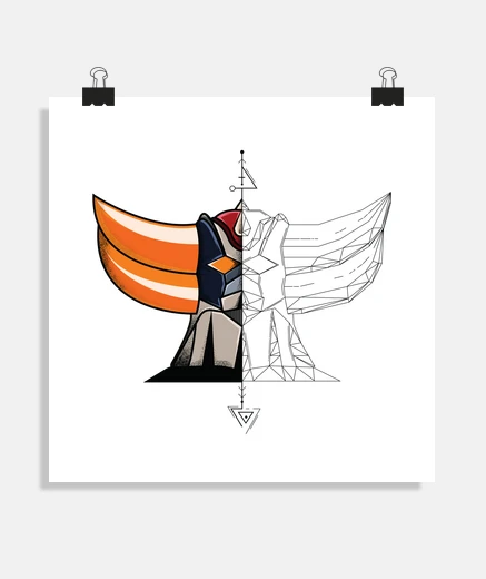 Poster Minimalist Goldorak