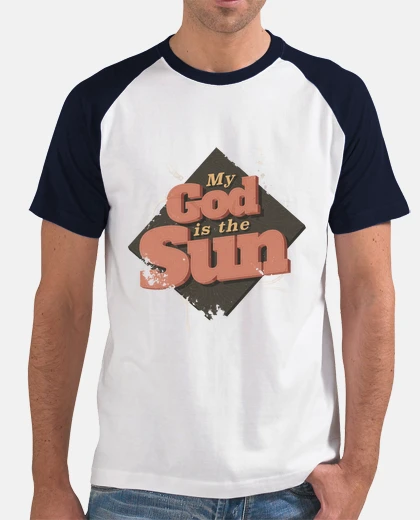 T-shirt mio dio è il sun uomo camicia