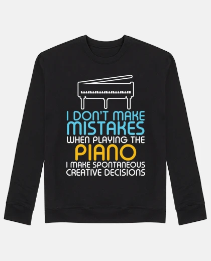 Hoodie mistake piano humor