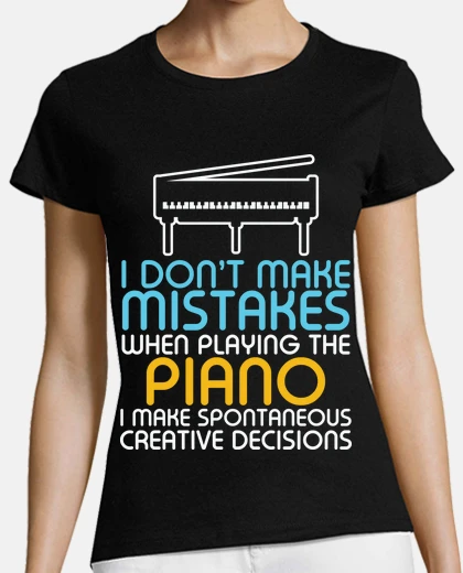 T-shirt mistake piano humor