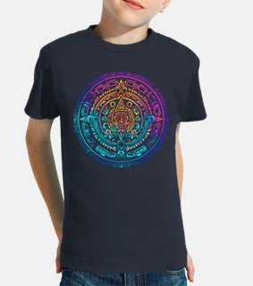 místico colorido calendario solar aztec