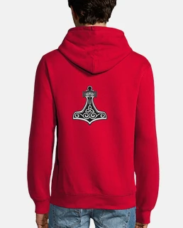 Mjolnir viking horde red sweatshirt