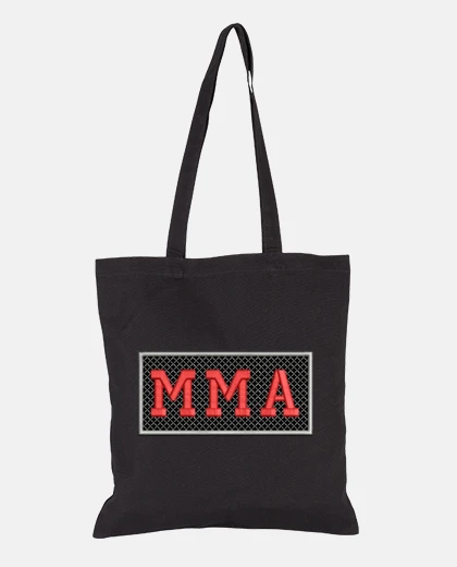 Bag mma logo style red embroidery student bag diary tote