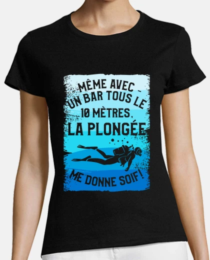 Tee-shirt Mme Avec Un Bar Tous Le 10 Metres La