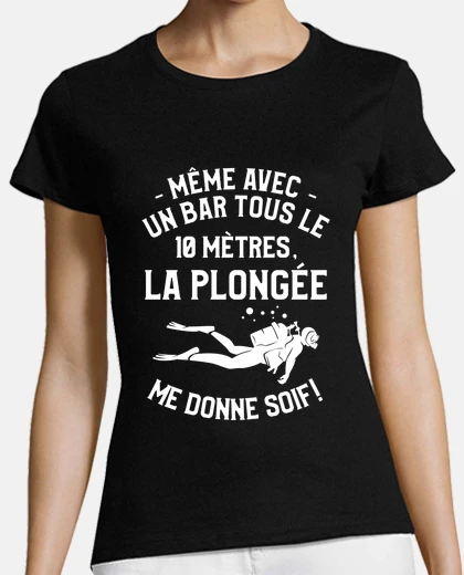 Tee-shirt Mme Avec Un Bar Tous Le 10 Metres La