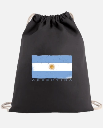 Mochila saco con cuerdas mochila bandera ar. laTostadora