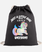 Bolsa solo una niña que ama los unicornios