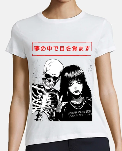 Playera Moda Rock Spooky Love Estilo Japones
