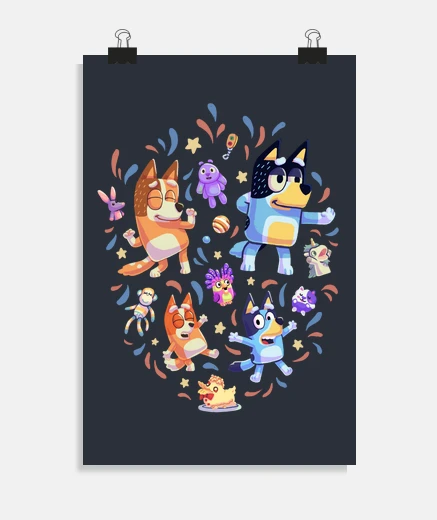Poster modalità dance bluey band it chili bing