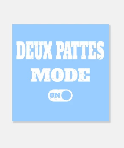 Stampa modalità deux pattes attiva