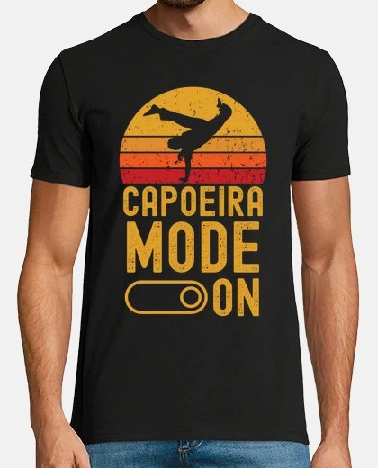 Tee-shirt mode capoeira sur rétro