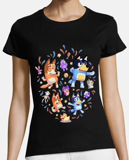 Tee-shirt mode danse bluey b and it piment bingo