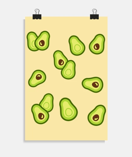 Poster modello di avocado