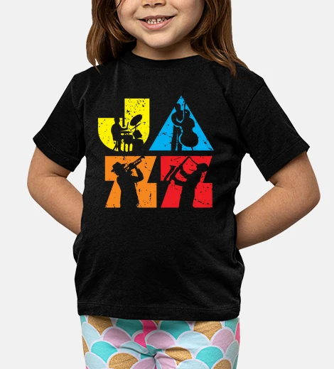 Kids modern colorful jazz logotype