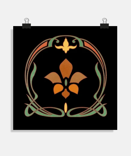 Poster modernismo art nouveau