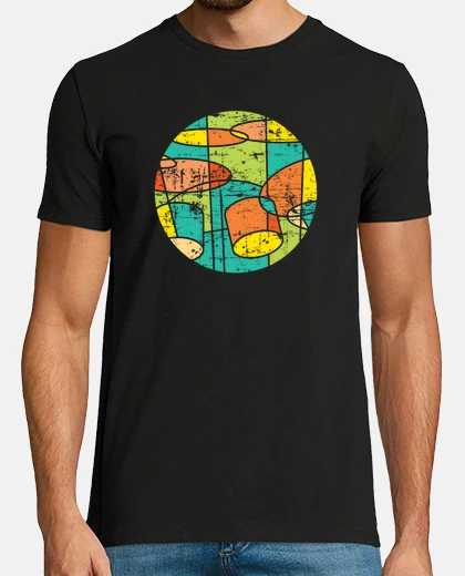 Camiseta moderno conjunto de tambores de colores