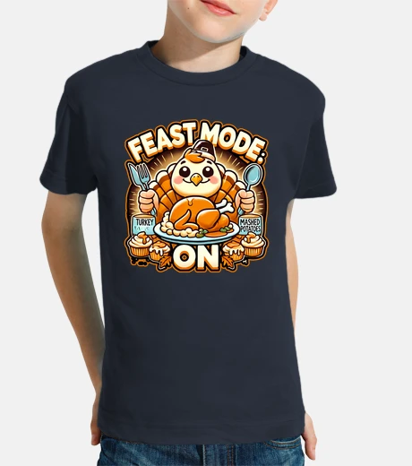 Ropa modo fiesta en un divertido diseño para la cena de acción de gracias
