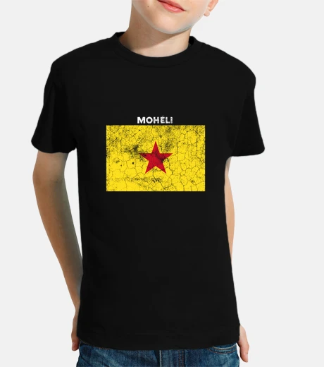 Kids Moheli Flag Shirt  Grunge Island
