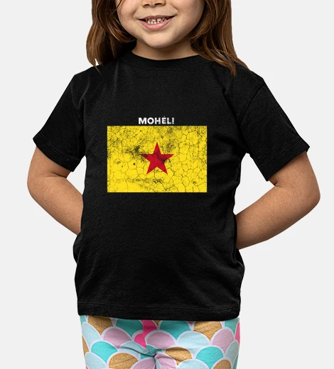 Kids Moheli Flag Shirt  Grunge Island