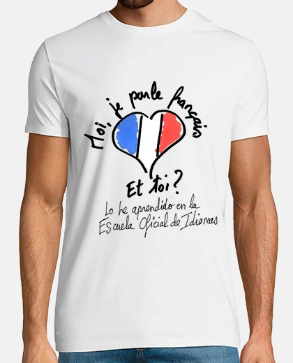 Tee-shirt moi, je parle français. eoi andalousie
