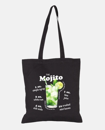 Bag mojito recipe tote storage bag