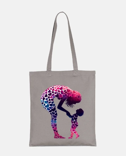 Bag mom and child hearts son daughter student bag woman e-reader tote